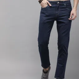 The Roadster Lifestyle Co Men Blue Slim Fit Mid-Rise Clean Look Stretchable Jeans-image-54