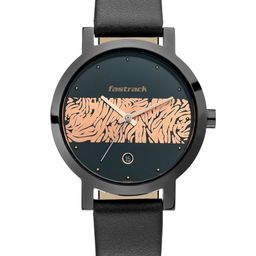 Fastrack Women Green & Peach-Coloured Analogue Watch-picture-14