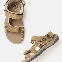 Woodland Men Leather Comfort Sandals-picture-26