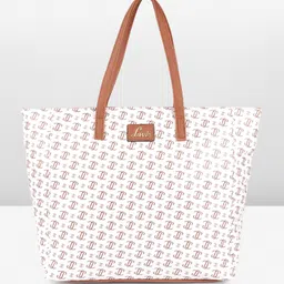 Lavie Miranda Oversized Brand Logo Printed Structured Handheld Bag-picture-37