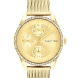 Calvin Klein Women Bracelet Style Straps Analogue Multi Function Watch 25100011-picture-31