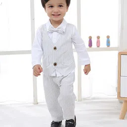 StyleCast x Revolte Boys White Striped Cotton 3 Piece Suit-picture-16