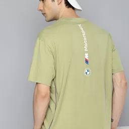 PUMA Motorsport BMW Motorsport Drop-Shoulder Sleeves Pure Cotton Relaxed Fit T-shirt-picture-46