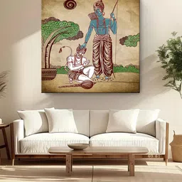 999Store Brown & Green Canvas Religious Wall Paintings-picture-39
