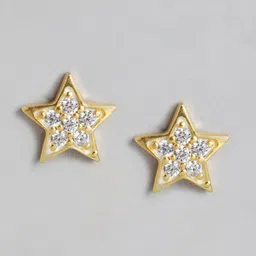 Carlton London Gold-Plated CZ Star Shaped Studs-image-62