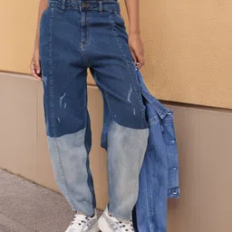 The Roadster Life Co. Women Colorblock Bae Baggy Jeans-picture-15