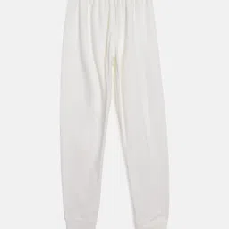 Jockey Kids Off-White Combed Cotton Solid Thermal Bottoms-image-42