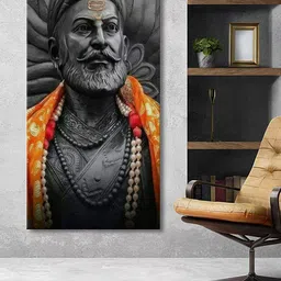 999Store Grey & Orange Canvas Historic Figure Wall Art-picture-18