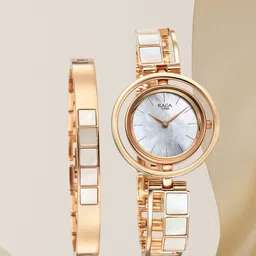 Titan Women Bracelet Style Metal Straps Analogue Watch 95232WM01F-picture-32
