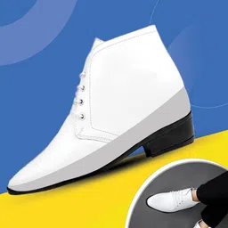 Bxxy Men Hidden Elevator Formal Lace-up Regular Boots-image-28