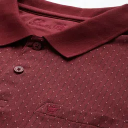 Louis Philippe Printed Polo Collar Pure Cotton T-shirt image 2