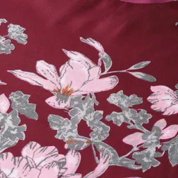 Style Quotient Women Maroon & Grey Printed Mini A-Line Dress image 2