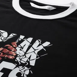 Hang and wear Typography Printed Drop-Shoulder Sleeves Relaxed Fit Pure Cotton T-shirt image 4