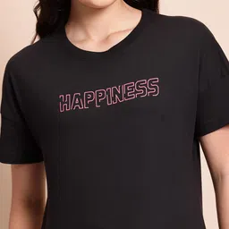 Mast & Harbour Typography Print Relaxed Fit Cotton T-shirt image 5