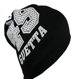 Bunnywave Unisex Black & Grey Printed Beanie image 2