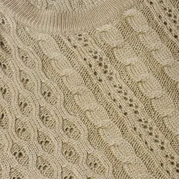 Cayman Women Beige Self Design Sweater image 2