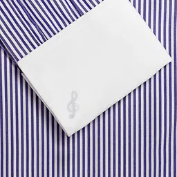 bodha Rhodium-Plated Musical Symbol Shaped Cufflinks image 2