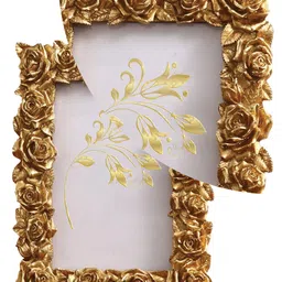 Art Street Golden Rose Textured Table Photo Frame image 5