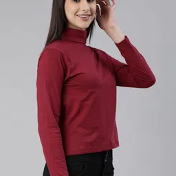 Kryptic Pack Of 2 High Neck Cotton Slim Fit T-shirt image 2