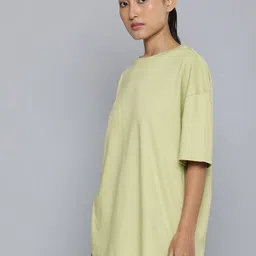 ether Drop-Shoulder Sleeves Boxy Longline T-shirt image 5
