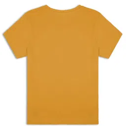 RCPL Bad Monkey Kids Mustard Yellow Saint Goat Printed Slim Fit T-shirt image 2