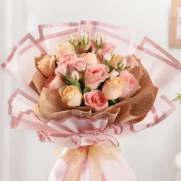 Blushing Floral Elegance Bouquet image 3