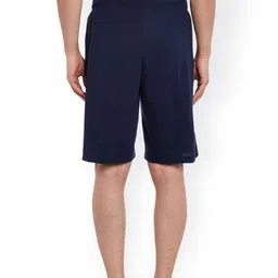 mack jonney VIMAL Navy Blue Solid Lounge Shorts image 3