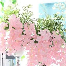 Art Street Pink 4 Pieces Artificial Vine Flowers Strings image 3