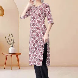 Moda Rapido Pack of 2 Printed Straight Kurta with Trousers image 2