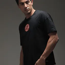 Stormborn Men Printed Drop-Shoulder Sleeves T-shirt image 4