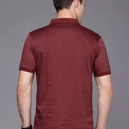 Louis Philippe Printed Polo Collar Pure Cotton T-shirt image 4