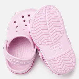 Crocs Kids Pink Bayaband Solid Clogs image 4