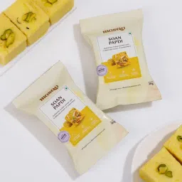 Thewa Kundan Rakhis And Sweets Hamper image 3