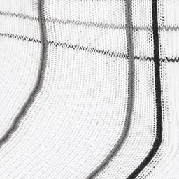 Allen Solly Men Pack Of 3 White & Black Striped Ankle-Length Socks image 3