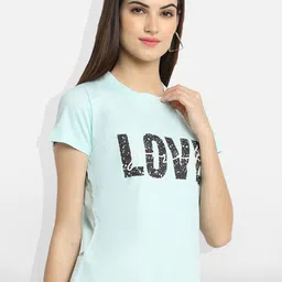 Fabflee Pack of 2 Typography Printed T-shirt image 3