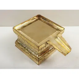 Exotic India Gold-Toned Abhisheka Patra In Brass image 4