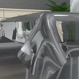 TANLOOMS Transparent Waterproof 2-Seater Table Cover image 3