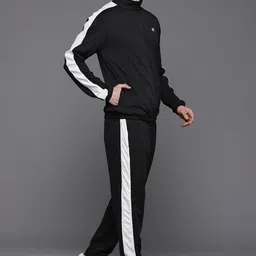 HRX by Hrithik Roshan Men Striped Rapid-Dry Sports Tracksuit image 2