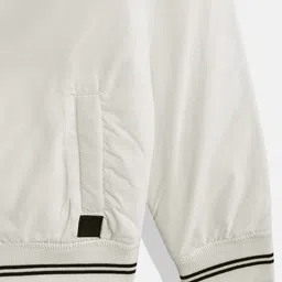 WROGN YOUTH Boys White Solid Bomber Jacket image 5