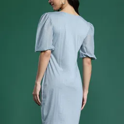 DressBerry Puff Sleeves Sheath Dress image 5