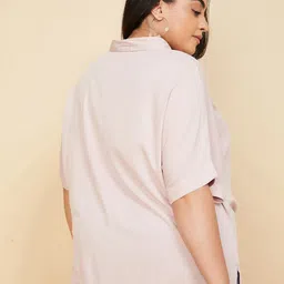 max Plus Size Spread Collar Casual Shirt image 5