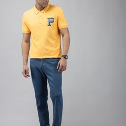 U.S. Polo Assn. Denim Co. Brand Logo Printed Polo Collar Pure Cotton Slim Fit T-shirt image 5
