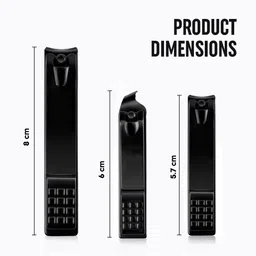 Gleva Set Of 3 Stainless Steel Nail Clippers image 4