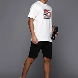 New Balance Printed Drop-Shoulder Sleeves Pure Cotton T-shirt image 5