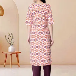 Moda Rapido Pack of 2 Printed Straight Kurta with Trousers image 3