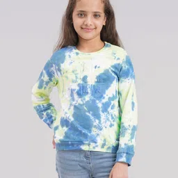 Ed-a-Mamma Unisex Kids Green Abstract Printed Sweatshirt-picture-11