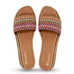 Inblu Embellished Lightweight Anti-Skid Wedge Heels image 2