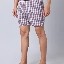 URBAN SCOTTISH Pack Of 3 Checked Pure Cotton Boxers image 4