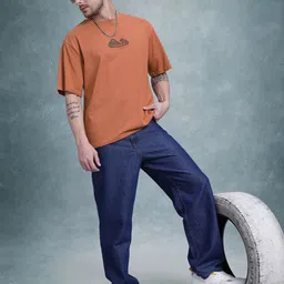 The Roadster Life Co. Typography Print Relaxed Pure Cotton T-shirt image 5