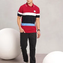 Nautica Colourblocked Polo Collar T-shirt image 2